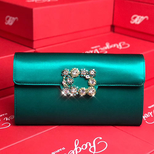 Roger Vivier 로저비비에 플라워 새틴 클러치&숄더 9가지 색상 24CM R30440