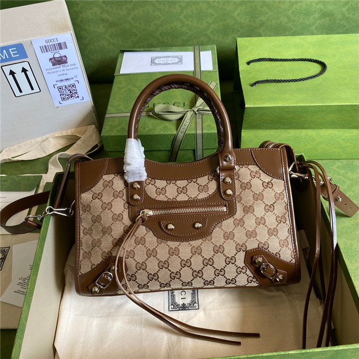 GUCCi   구찌&발렌시아가 콜라보 자이언트 시티백  658597