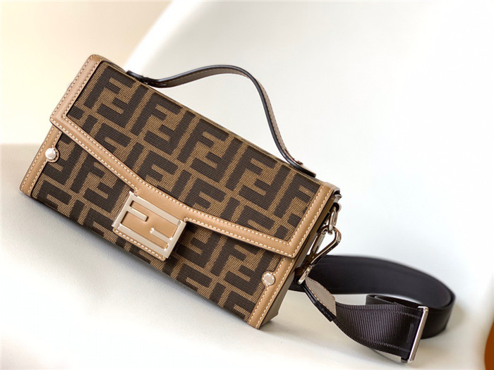 Fendi  펜디 자카드 모티프 FF 바게트 소프트 트렁크 백 F6821