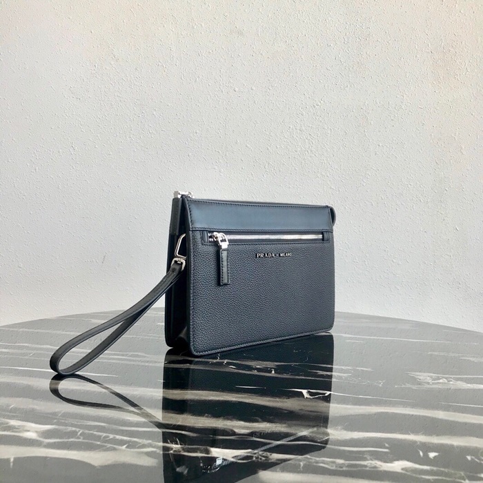  Prada 2020 Mens Clutch Bag,26CM - 프라다 2020 남성용 클러치백 2VF001-4,26CM,블랙,그레이,블루