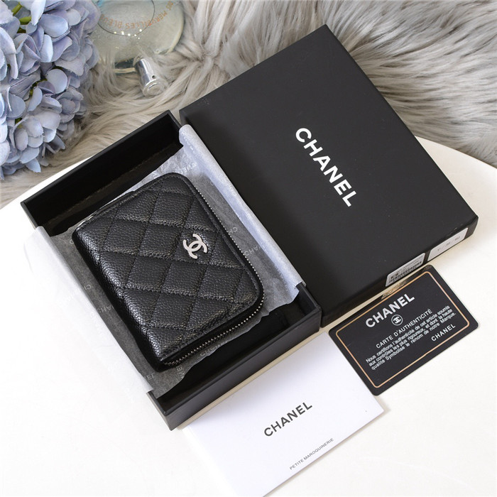 CHANEL 샤넬 캐비어 카드&동전지갑 C0018-2