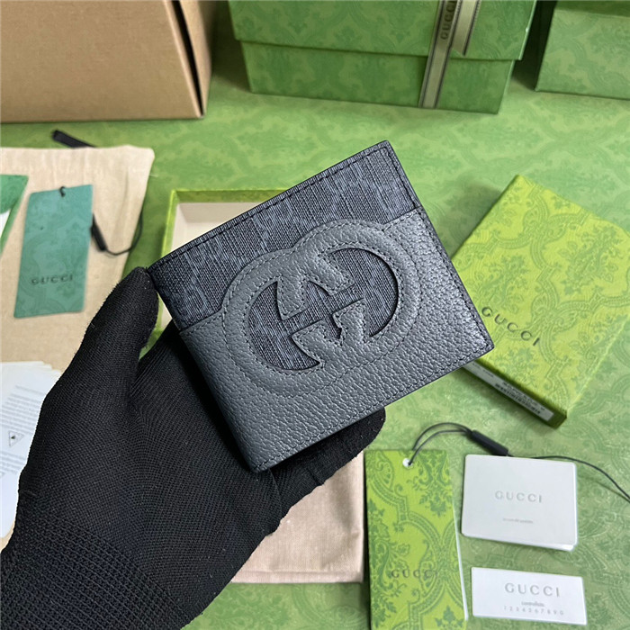 GUCCI 구찌 컷아웃 인터로킹 G 반지갑 701420