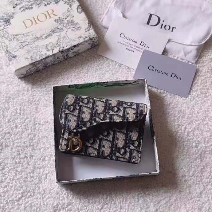DIOR 디올 오블리크 새들 카드지갑 307#