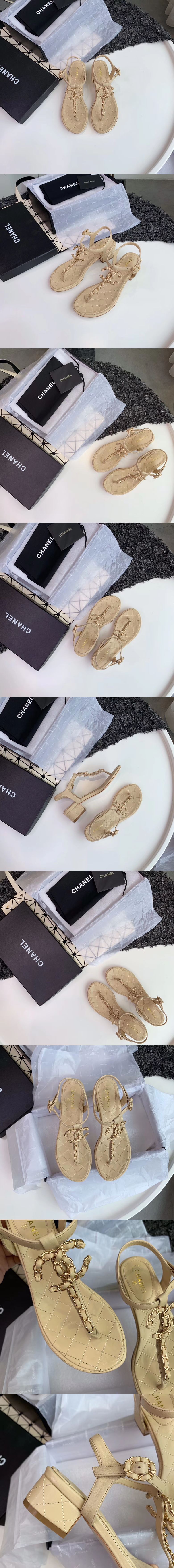 CHANEL 샤넬 샌들 4cm M1625-6