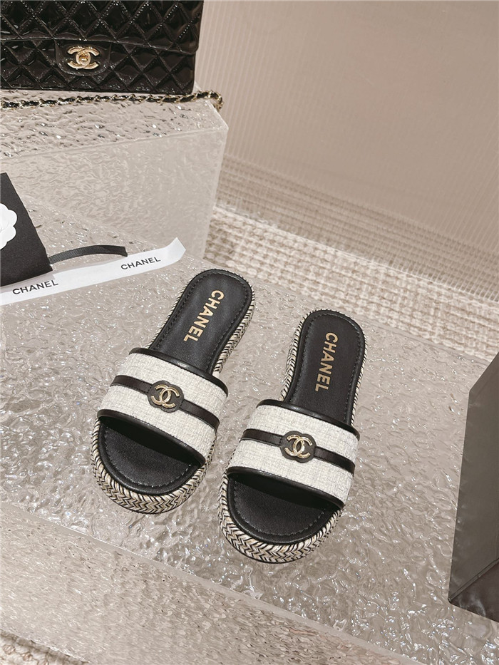CHANEL 샤넬 여성용 슬리퍼 (굽3CM) C50108
