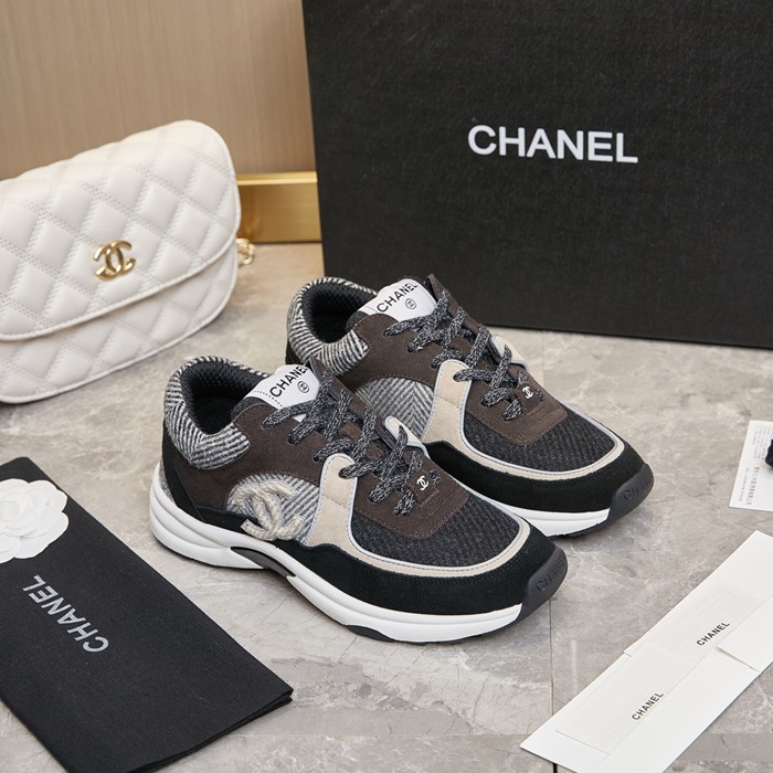 Chanel 샤넬 남/녀 화이트 CC 스니커즈 ch34x