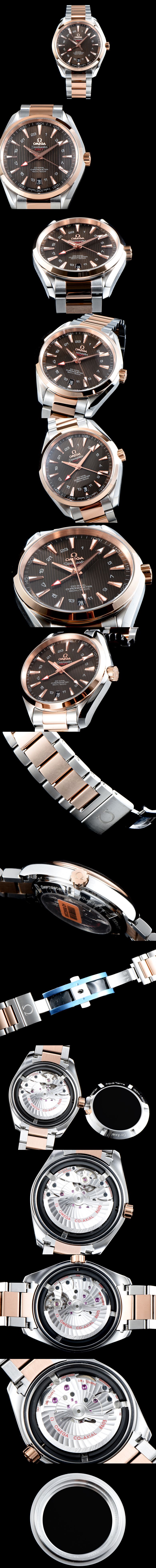 [OMEGA]오메가 아쿠아테라 GMT-12 수정형 231.20.43.22.06.003