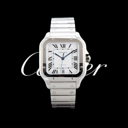 (실사영상) CARTIER 까르띠에 베스트 추천 아이템 1대1 제작 깔끔하고 시원한 산토스 더 까르띠에 시계 라지 39.8mm 오토매틱 화이트다이얼 car1097 - CARTIER Santos de watch L/L 35mm Automatic Movement White Dial