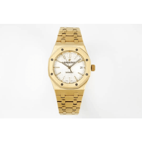 AUDEMARS PIGUET  오데마피게 로얄오크 금통 흰판 37mm 15450