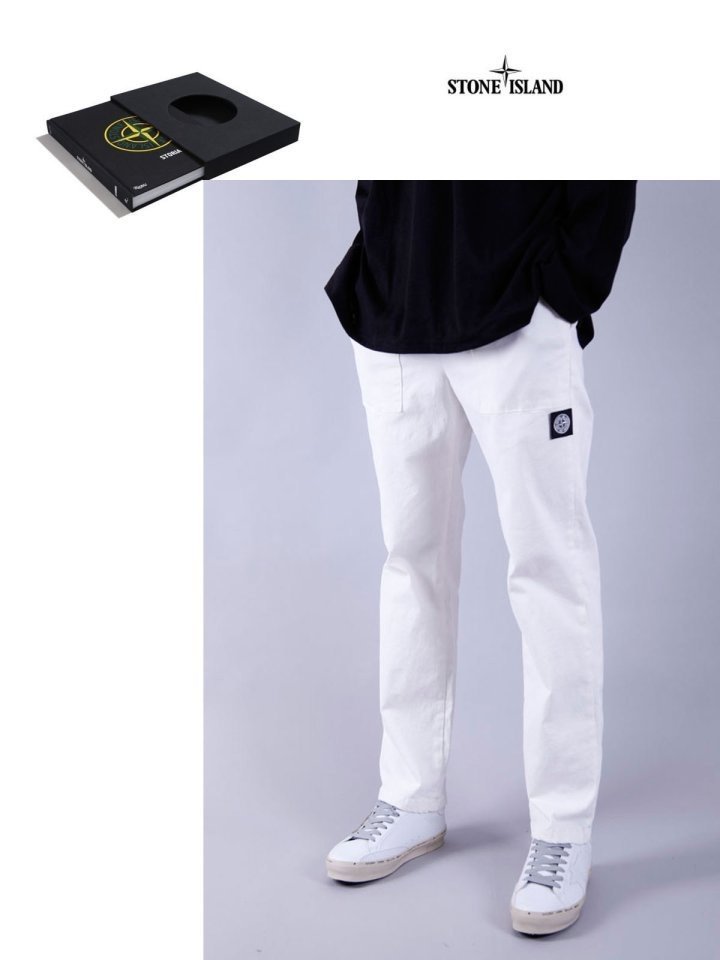 STONE ISLAND 스톤아일랜드  보이핏 밴딩팬츠(워싱스판)